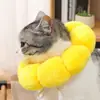 Gato Girassol Elizabeth Algodão Esterilização do Pescoço Alimentação Anti Lambida Mordida Beleza Cabeça Cobertura Cão Animal de Estimação Coleira