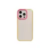 Capa de celular de três em um em cores contrastantes para Apple iPhone16PROMAX furo grande 15 tendência 14/13 fosca 11