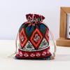 Calças de Algodão Estampado com Cordão e Bolso com Aba, Bolsas Repelentes de Mosquitos da Medicina Tradicional Chinesa, Sacos para Embalagem de Joias, Sacos de Pano Pequenos de Algodão e Linho por Atacado em Estoque
