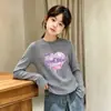 Camiseta Interior Térmica de Felpa Cepillada con Cuello Redondo para Niñas Otoño Invierno Ropa Interior Infantil Top Cálido para Niños Mayores Camiseta con Estampado de Dibujos Animados