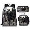 Vaso skibidi homem-vaso mochila escolar homem-monitor Titã mochila bolsa estojo de lápis conjunto de três peças