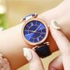 Reloj Amazon Wish Cinturón Reloj de Cuarzo para Mujer con Patrón de Sol Relojes de Mujer Esfera Oro Rosa
