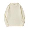Camiseta de Manga Larga Waffle Dengjue 260g 2026 Otoño Nueva Estilo Japonés Casual Cuello Redondo Holgada Camisa Base para Hombres y Mujeres