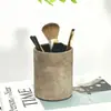 Soporte para Bolígrafos Redondo de Oficina de Mezclilla y Cuero Personalizado de Fábrica Soporte para Bolígrafos de PU Gran Capacidad Portátil Grande Lg-B010
