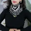 Bufanda Cálida Nueva Bufanda Bufanda Cuadrada Hebilla Magnética Bufanda Triangular Bufanda de Algodón Moda Combinable Sentido de Alta Gama
