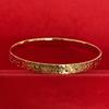 Pulsera de hielo triturado chapada en oro de alto color, pulsera sólida flash nueva, pulsera de anillo para mujer, traje de joyería con temperamento