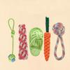 Juguetes y Suministros para Perros Mascota Frisbee Pelota para Mascota Juguete para Cachorro Nudo de Cuerda Resistente a Mordidas Zanahoria Juguete para la Dentición Autoplacer