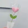 Producto Terminado de Venta Caliente Transfronterizo Ramo Tejido a Crochet Hecho a Mano de Corazón Doble Ramo Creativo Regalo de San Valentín para el 8 de Marzo