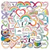 50 Pegatinas de Graffiti Sensoriales Calmantes para Decorar Maletas, Pegatinas para Cuaderno, Pegatinas de Graffiti Decorativas para Cuaderno de Cartas