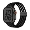 Adecuado para correas de Apple Watch para Apple Watch Series 1-12/Ultra/Se, Correa de bucle de nailon de malla con hebilla magnética