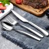 Juego de Cubiertos Occidentales de Acero Inoxidable 304, Cuchillo, Tenedor, Cuchara, Cuchillo y Tenedor para Steak de Estilo Francés de Lujo Ligero, Cubiertos Elegantes de Hotel, Cuchillo para Mantequilla