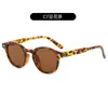 Gafas de Sol Redondas con Tachuelas para Mujer, Estilo Europeo y Americano, Moda Callejera Retro, Gafas de Sol, Moda Ins, Gafas Sencillas Casuales Sin Graduación