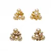 Pendientes de Perla tipo Palomitas de Maíz de Gama Alta, Modernos y Versátiles, Lujo Ligero, Accesorios Exquisitos para el Viaje Diario
