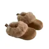 Pantuflas de Felpa Gruesa para Niños con Aumento Interno, Estilo Nuevo, Cálidas y Suaves con Forro Polar para Uso en Exteriores 2026 Suela Gruesa Punta Cerrada Medias Pantuflas de Invierno para Mujer