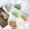 Pinza de Flor Estilo Coreano 2026 para Mujer, Pinza de Tiburón Doble Flor de Acrílico, Elegante Accesorio para el Cabello para Medio Recogido, Pinza de Cabello Fresca y Dulce