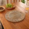 Esteras Aislantes Térmicas Tejidas de Paja, Manteles Individuales, Posavasos para Ollas, Esteras Antiescaldado para Hoteles, Restaurantes Occidentales, Cafeterías, Resistentes a Altas Temperaturas, Manteles Individuales Ecológicos, Personalizables