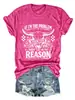 Amazon eBay site independente da moda e único feminino "se eu sou o problema" cabeça de touro T-shirt colorida de algodão de manga curta