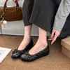 Zapatos de Salón Mary Jane Retro Franceses con Plataforma Interior, Cuadros de Diamantes, para Mujer, Novedad 2026, Boca Baja, para Viajar, Zapatos de Noche