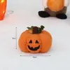 Decoração de Halloween Estilo Americano Tecido Simulação Crânio Rosto de Fantasma Abóbora Engraçada Enfeite Adereço para Fotografia de Festa