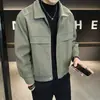 Chaqueta de lana abrigo de hombre otoño e invierno 2023 nuevo de alta calidad Ruan guapo casual ropa superior abrigo corto de lana