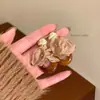 Brincos de Franja Pétala com Pedra Olho de Tigre Caramelo Retrô para Mulheres, Alto Padrão, Luxo Acessível, Brincos de Nicho, Brincos Únicos