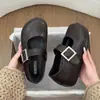 Zapatos Mary Jane Franceses para Mujer 2026 Primavera/Verano Nuevo Estilo Suela Gruesa Punta Redonda Correa Única Versátiles Cómodos Mocasines