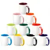 Venta al por mayor de fábrica Tazas blancas de cerámica personalizadas Fabricación de patrones fotográficos Tazas que cambian de color Logo de color personalizado Tazas de dropshipping