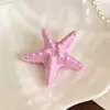 Grampo de Cabelo Estrela do Mar Dopamina de Verão para Mulheres, Presilha Estilo Férias na Praia, Presilha Bico de Pato Fofa, Presilha para Franja Lateral