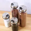 Caixa de Condimentos de Vidro Borossilicato Alto Pote de Temperos para Churrasco Garrafa de Tempero Saladeira Doméstica Pote para Pós Garrafas e Potes de Temperos para Cozinha