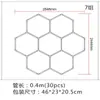 Luz hexagonal em favo de mel 110V transfronteiriça, luz de garagem 220V, luz para lava-rápido com revestimento de filme à prova d'água, iluminação para estação de trabalho de detalhamento automotivo