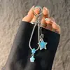 Moda estilo coreano estilo ins cadena de hueso de serpiente estrella correa para teléfono llavero colgante para bolso de cámara CCD para niñas