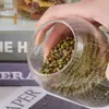 Tapón de Bola de Corcho Frasco de Vidrio Transparente de Alto Borosilicato Dulces Snacks Almacenamiento de Alimentos de Grado Alimenticio a Prueba de Humedad