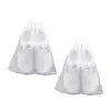 Bolsa secadora de zapatos anti-amarilleo, cepillo blanco para zapatos, bolsa para lavar zapatos, cubre zapato amarillo, bolsa de almacenamiento de zapatos no tejida, práctico, útil y portátil