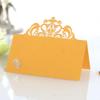 Venda quente Cartão de assento para conferência Cartão de mesa coroa de casamento cartão branco gelo cartão criativo de assinatura de nome Shenzhen atacado