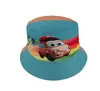 Comércio exterior chapéu de pescador infantil estampa de desenho animado chapéu balde para bebê feminino novo de verão chapéu de sol para meninos atacado T491