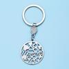 Llavero de acero inoxidable con diseño de girasol y flor para el Día de la Madre, con forma de corazón, para niños y niñas, con forma de beso