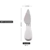 Cuchillo para queso de cuatro piezas de exportación transfronteriza, cuchillo para ostras, cuchillo para extraer huesos, mango de acero inoxidable y cerámica, tenedor para queso, pala para freír