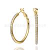 Pendientes Creativos Incrustados con Diamantes para Mujer, Moda Trendy Japonesa y Coreana Estilo Aro de Circonita Transfronterizo Lkn18Krgpe463