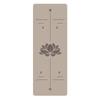 Tapete de yoga de borracha natural e PU antiderrapante absorvente de suor tapete de fitness alargado atacado logotipo do salão tipo linha da postura do lótus