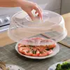 Utensílio Especial para Aquecimento em Forno de Micro-ondas Tigela Tampa Geladeira Redondo Plástico Transparente Anti-Salpicos Óleo Conservação Tampa de Tigela Tampa de Prato