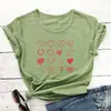 Tienda independiente de eBay: Nueva camiseta de verano con estampado de corazón para el Día de San Valentín, estilo europeo y americano, de manga corta