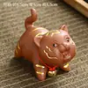 Arena Púrpura Pequeño Tigre Pequeño Tigre Mascota de Té Arena Púrpura Adornos Lindos Bestia Rui Lucifer Signo del Zodíaco Tigre Boutique Juego de Té Hecho a Mano Té