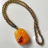 Agite o tom do novo suéter com corrente de joias de imitação de cera de abelha com contas de estilo nacional acessórios vintage pingente colar feminino