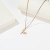 Collar de Acero de Titanio para Mujer Estilo Japonés y Coreano Serie de TV Mismo Estilo Ahora Novio Collar con Colgante Letra H Cadena para el Cuello de Mujer Cadena Clavícula