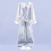 Conjunto otoñal, moderno y elegante de chaleco y camisa estilo preppy para niñas, perfecto para usar en capas y crear un look moderno y único para niños mayores.