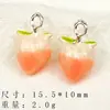 Lindo Colgante de Aleación de Frutas y Verduras Artificiales Mini Infantil Personalizado de Botella de Leche Estéreo para Pendientes DIY Cadena de Teléfono Móvil