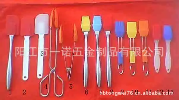 P-097-5硅胶食品夹,硅胶刷,牛油刮