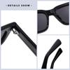 Óculos de Sol Novo Estilo para Homens e Mulheres, Armação Quadrada, Óculos de Sol Polarizados de Alta Qualidade, Anti-UV, Detalhes da Moda, Hastes, Tendência Kg2516