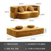 Sofá de Tela Plegable de Forma Irregular, Empaquetado al Vacío Comprimido Transfronterizo, Sofá Plegable de Diseñador para Sala de Estar Minimalista Moderno