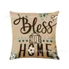 Nuevas fundas de cojín y almohada de verano más vendidas con diseños de letras y florales, populares y versátiles para sala de estar, sofá y cabecera de cama, transfronterizo